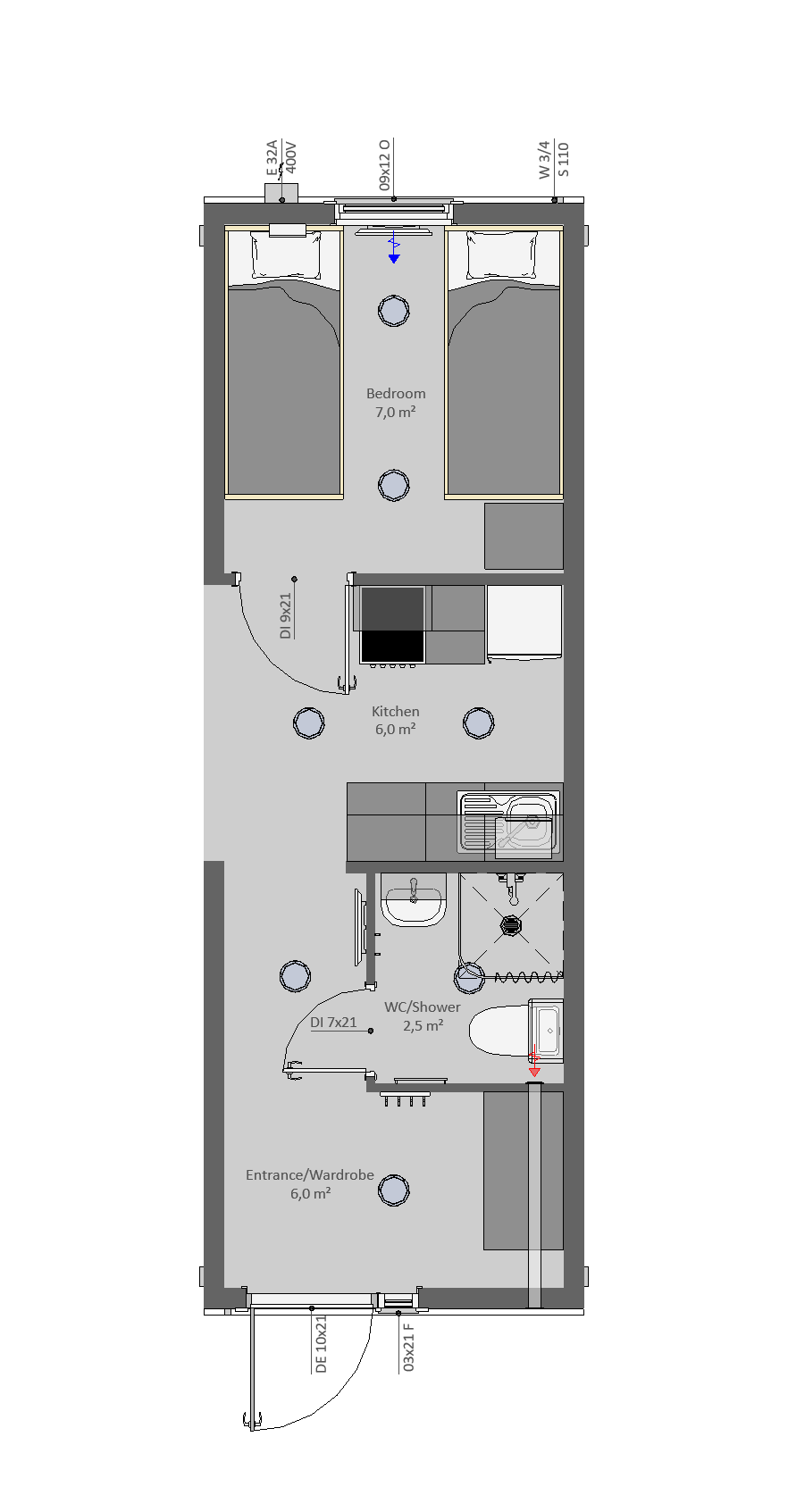 EV21R PIC 2D Plan